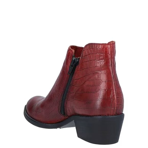 new OROSCURO Made In Italy Leather Chelsea Booties brick red for women 5… - Picture 2 of 6